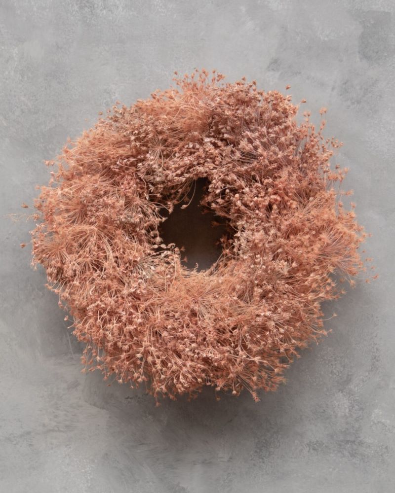 Věnec ze sušených květů kopru - Dill flower - Ø 30 cm