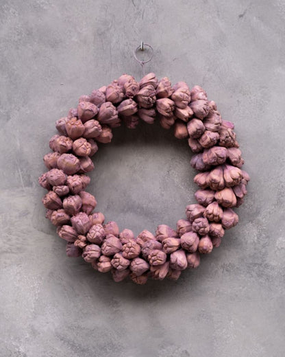 Věnec ze sušených plodů pandanu - Kiya fruit - Ø 30 cm