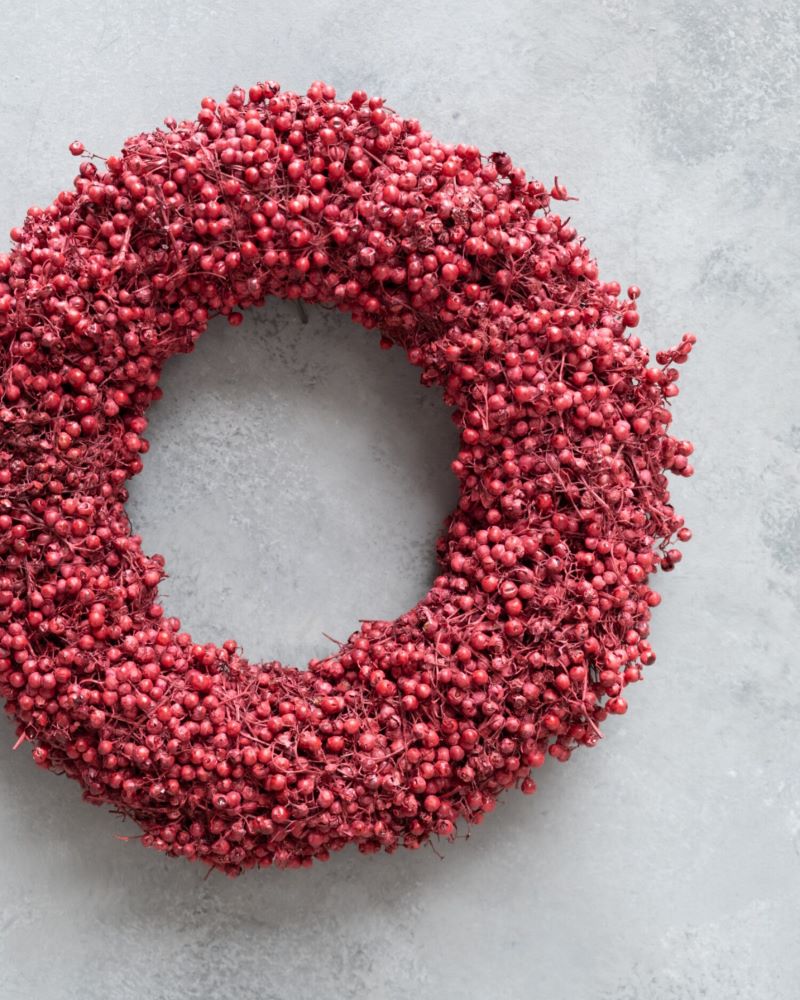 Věnec z tasmánského pepře - Pepperberry - přírodní - Ø 25 cm